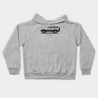 Toyota Land Cruiser 80 VX Limited Silver-Grey Kids Hoodie